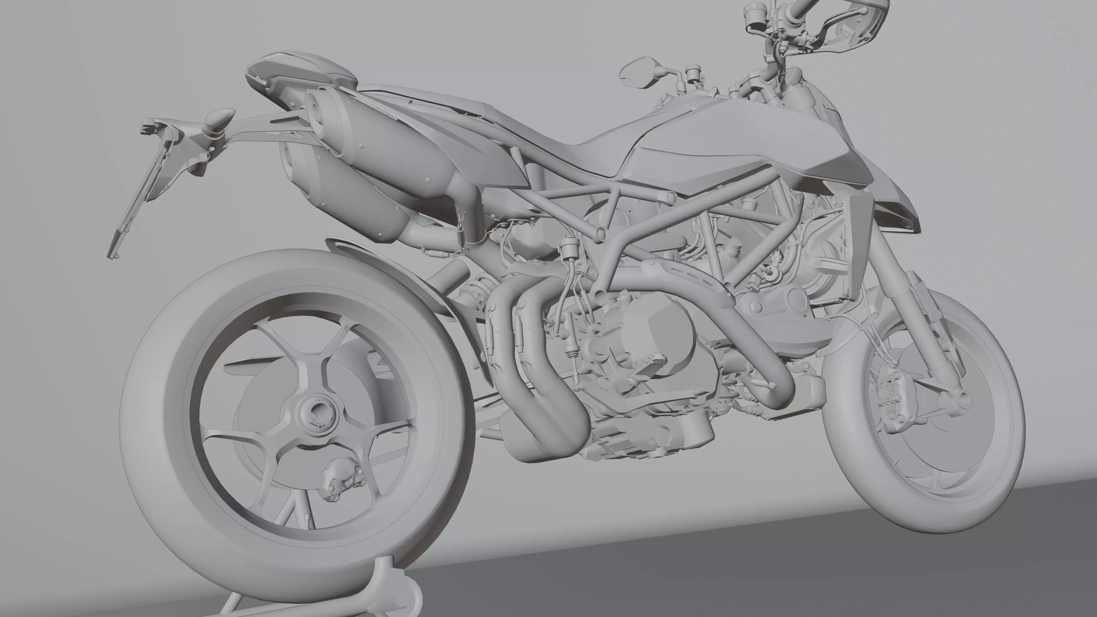 Ducati Hypermotorad 950 2019 Low-poly 3D model_24