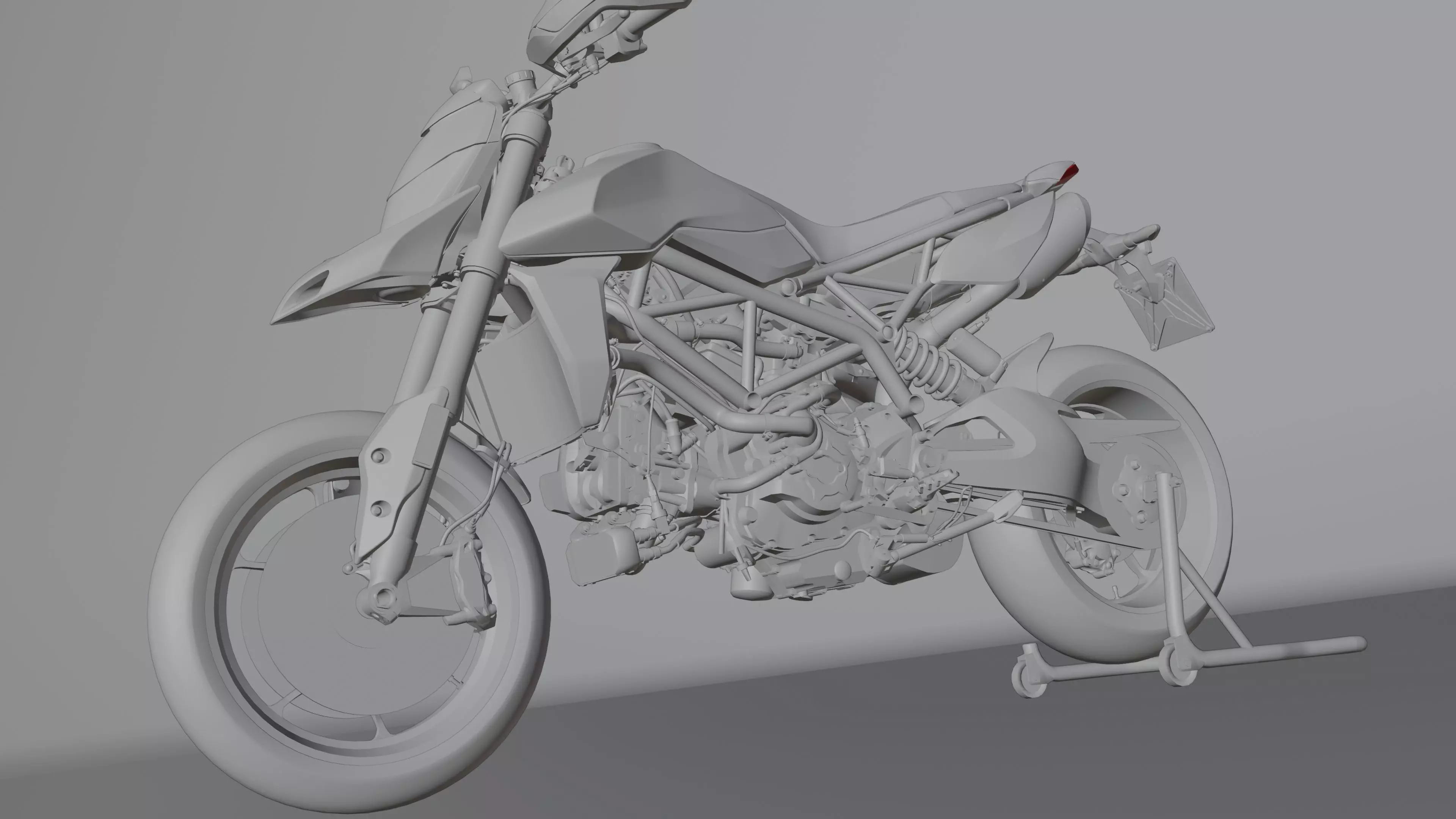 Ducati Hypermotorad 950 2019 Low-poly 3D model_26