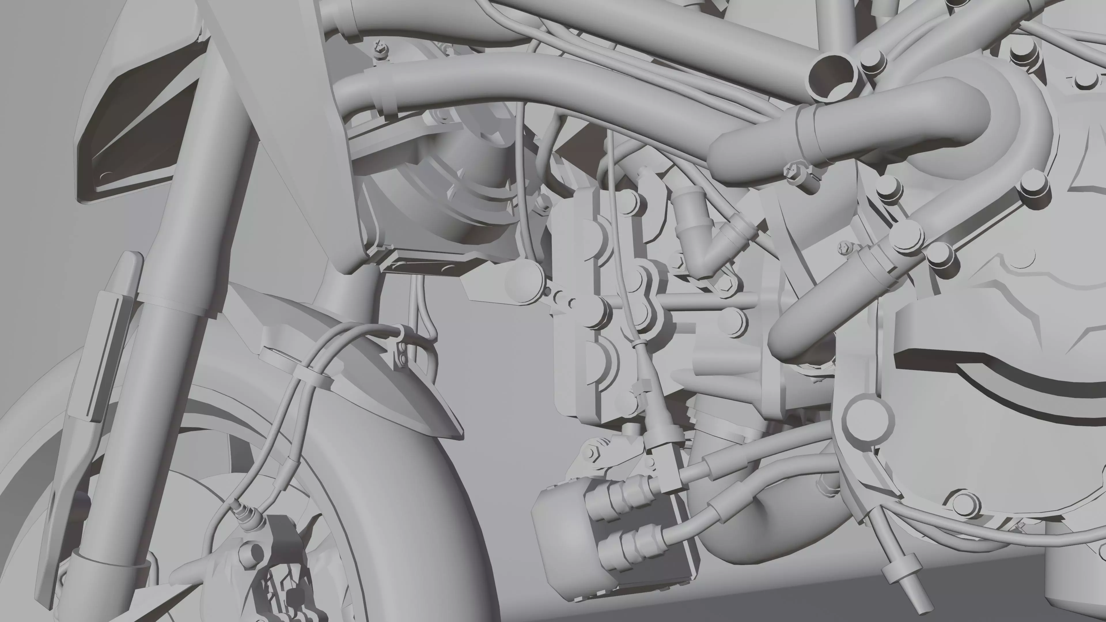 Ducati Hypermotorad 950 2019 Low-poly 3D model_22