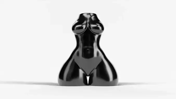 Feminine Body Vase 3D print model