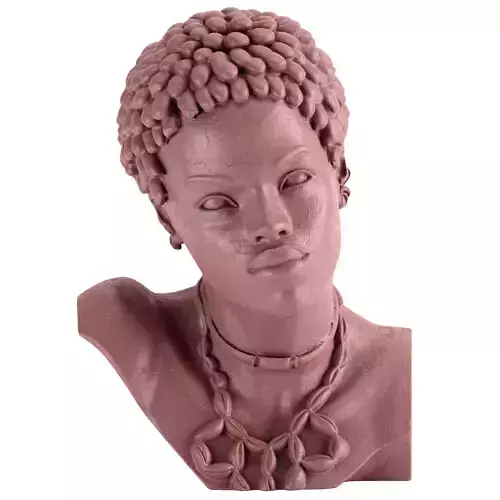 Woman Sculpture Clay Kenya - Philippe Faraut 3D model