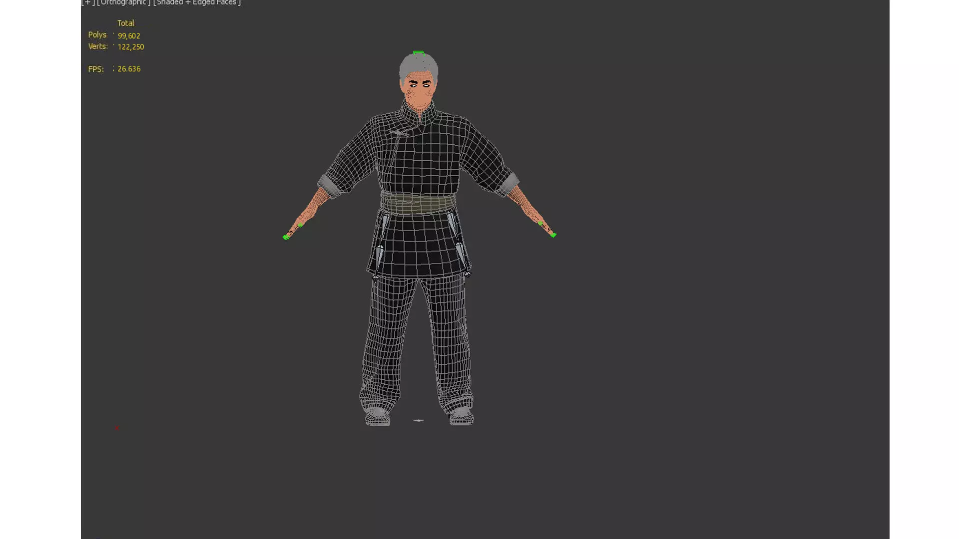 Worker Character Low-poly 3D model_12
