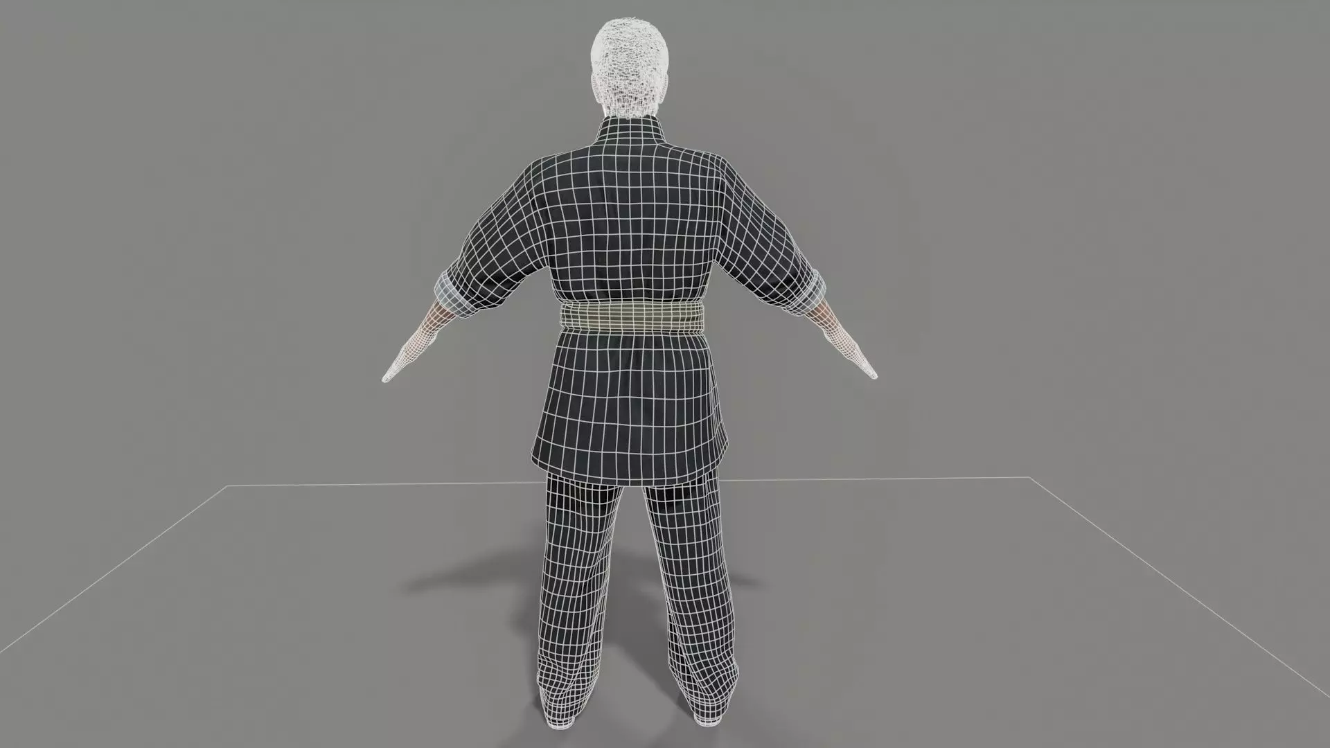 Worker Character Low-poly 3D model_11