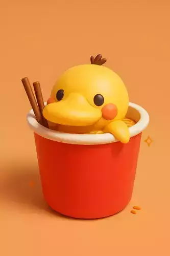 Duck in Noodles Cup