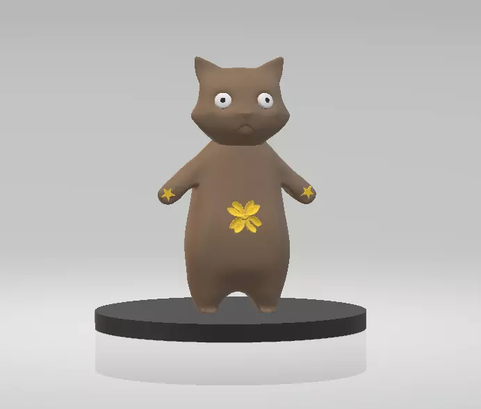 Cat Phone Stand 3d printable model 3D print model_0