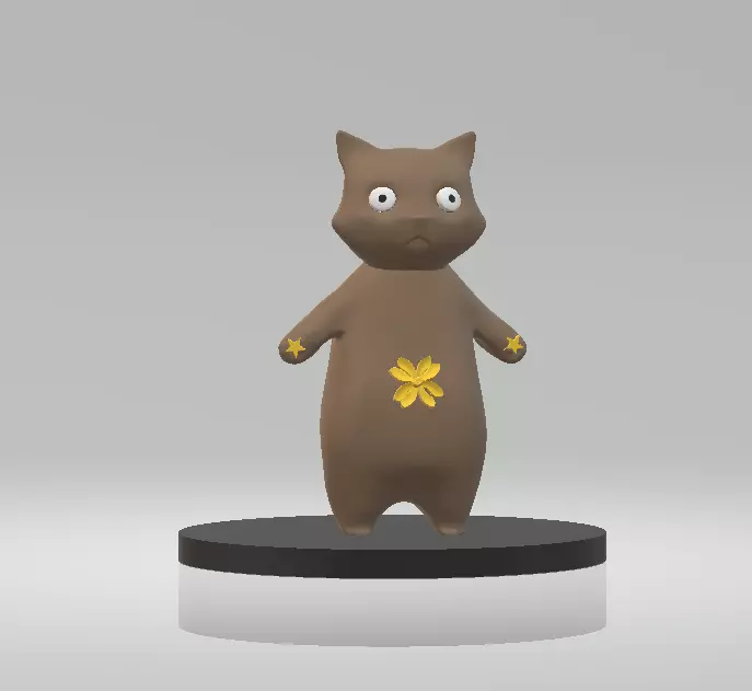 Cat Phone Stand 3d printable model 3D print model_2