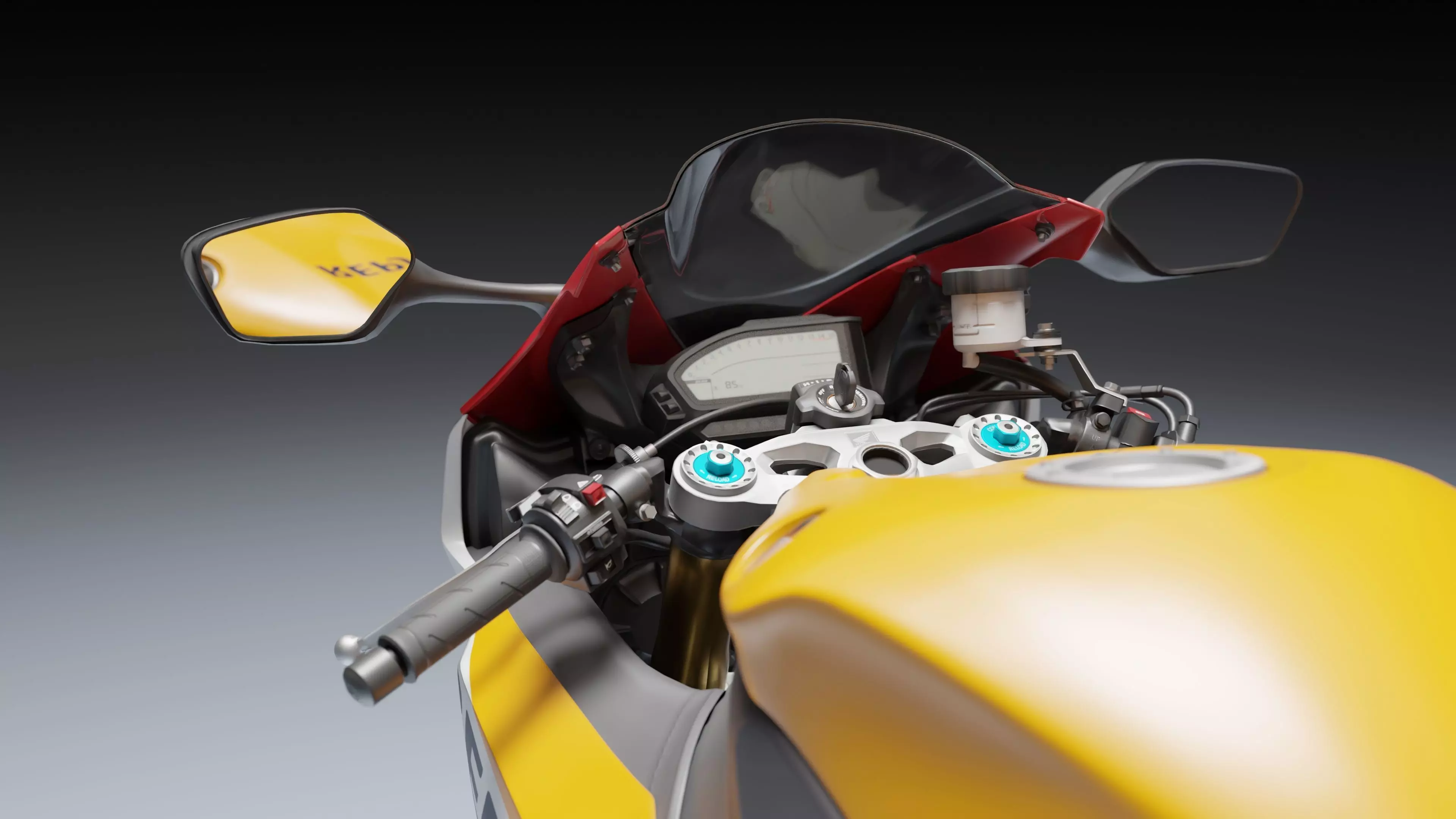 Honda CBR 1000RR Fireblade SP 2015 Low-poly 3D model_14