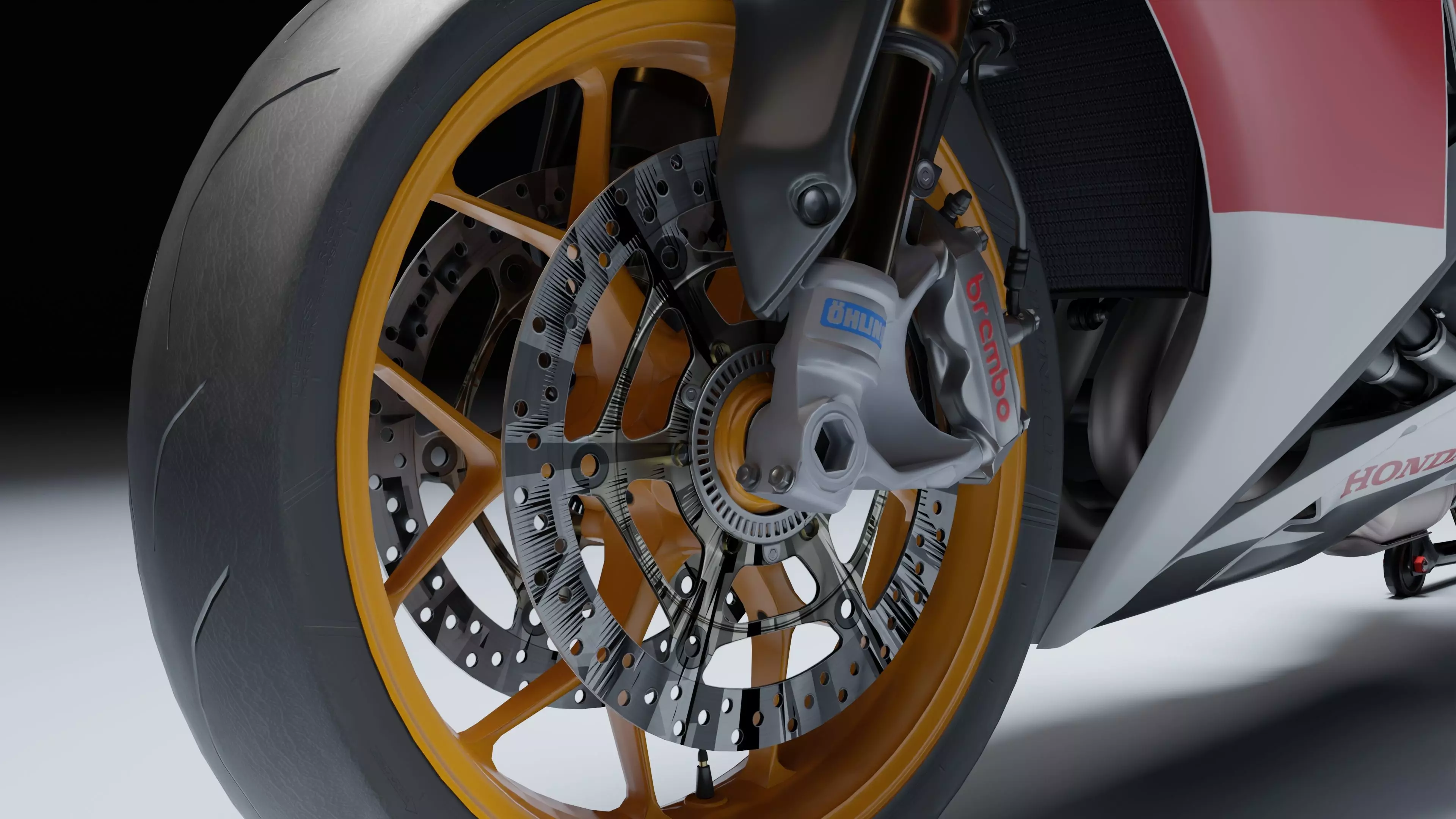 Honda CBR 1000RR Fireblade SP 2015 Low-poly 3D model_21