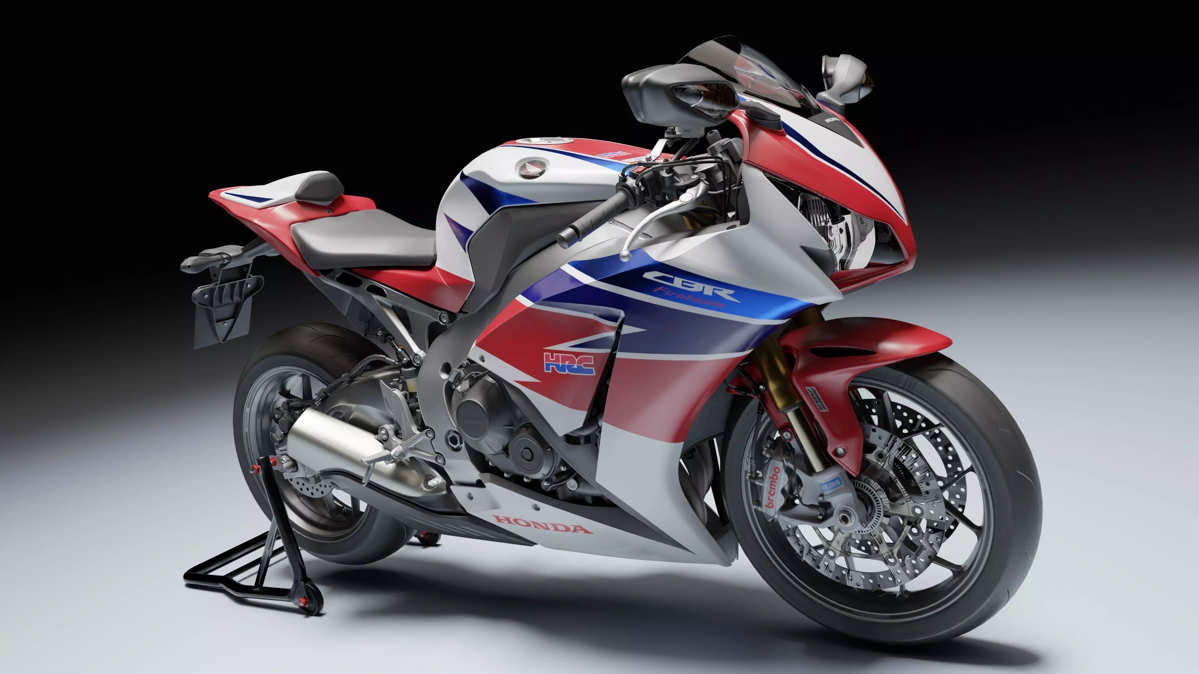 Honda CBR 1000RR Fireblade SP 2015 Low-poly 3D model_10