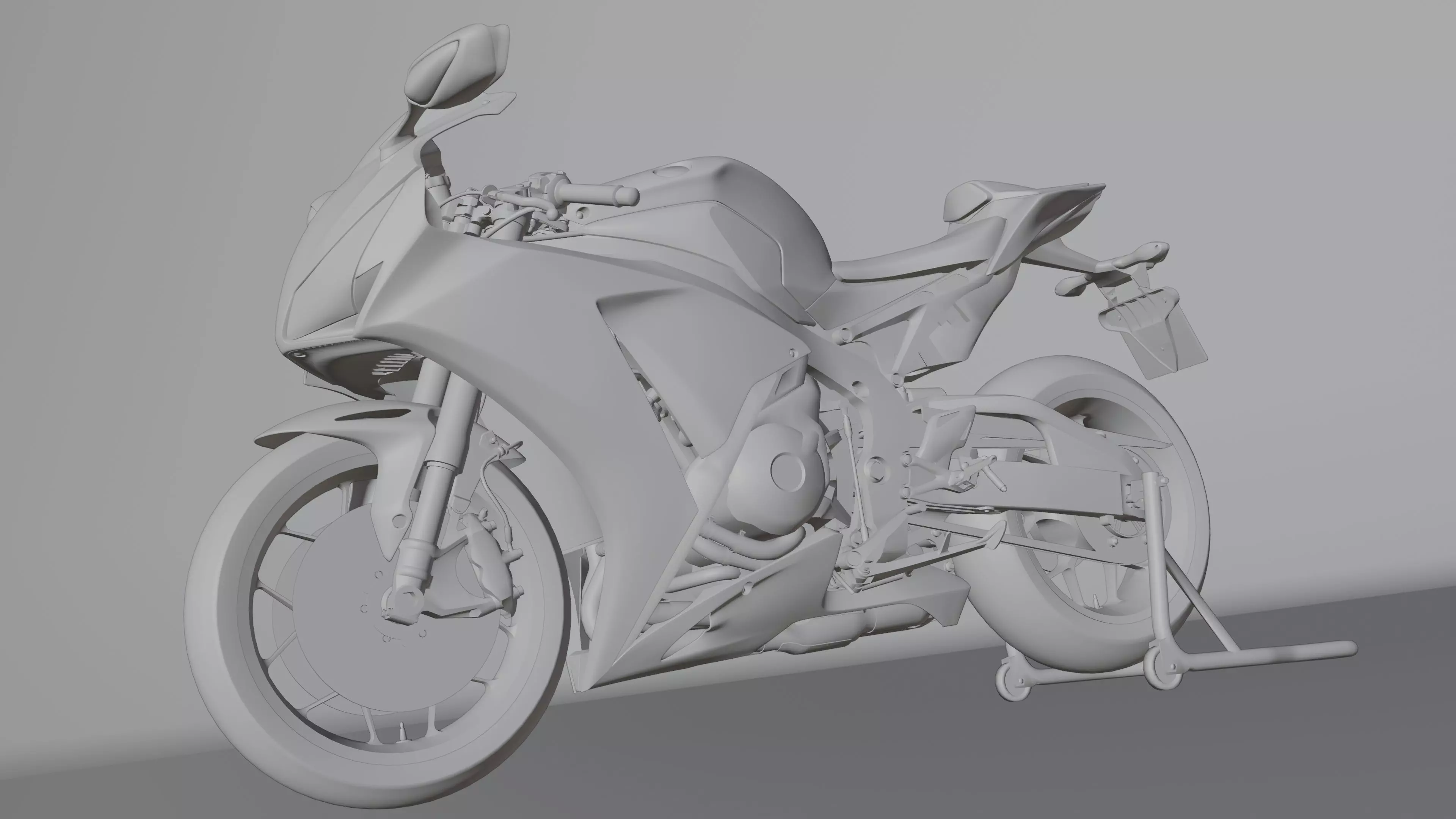 Honda CBR 1000RR Fireblade SP 2015 Low-poly 3D model_29
