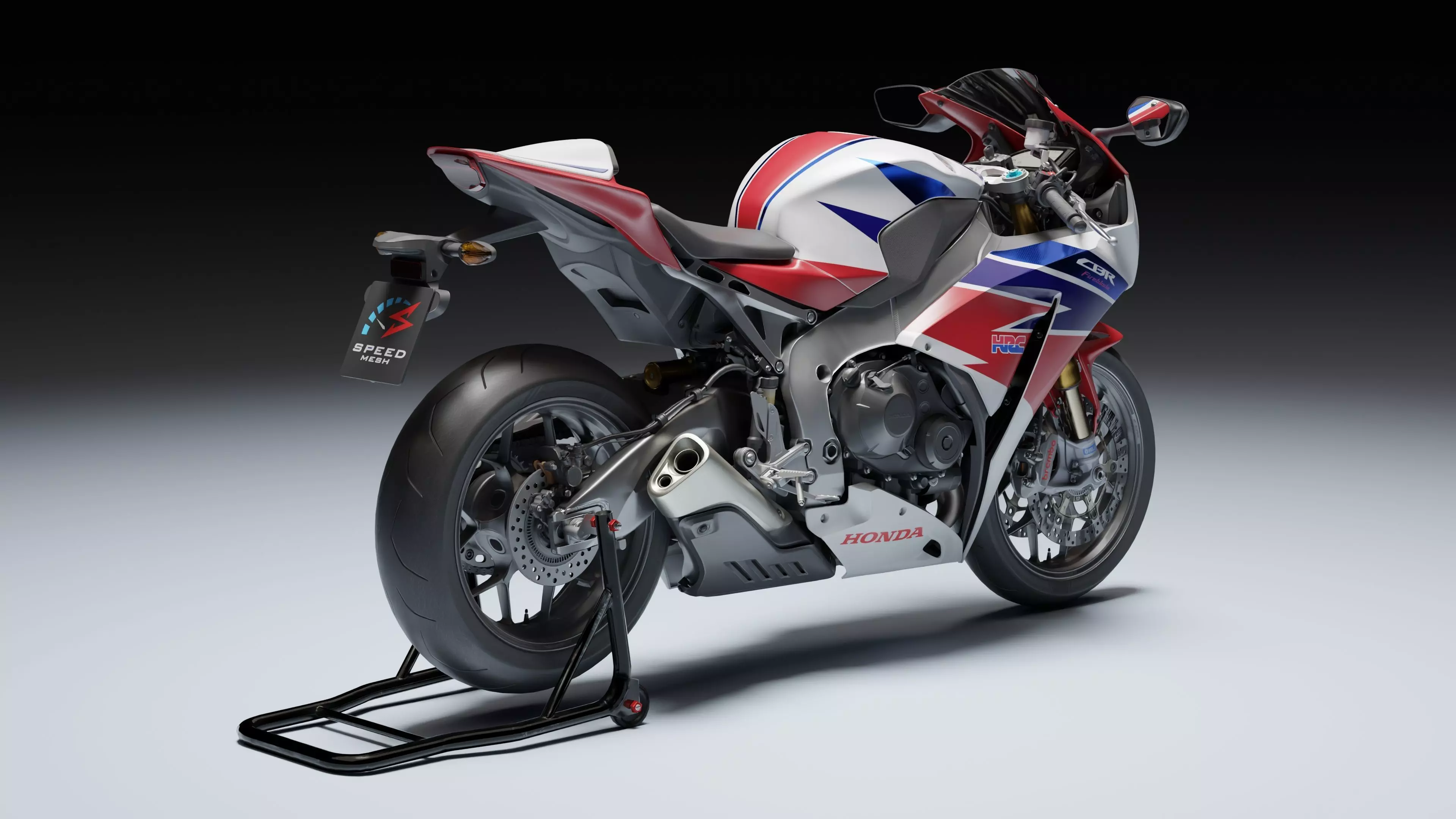 Honda CBR 1000RR Fireblade SP 2015 Low-poly 3D model_12
