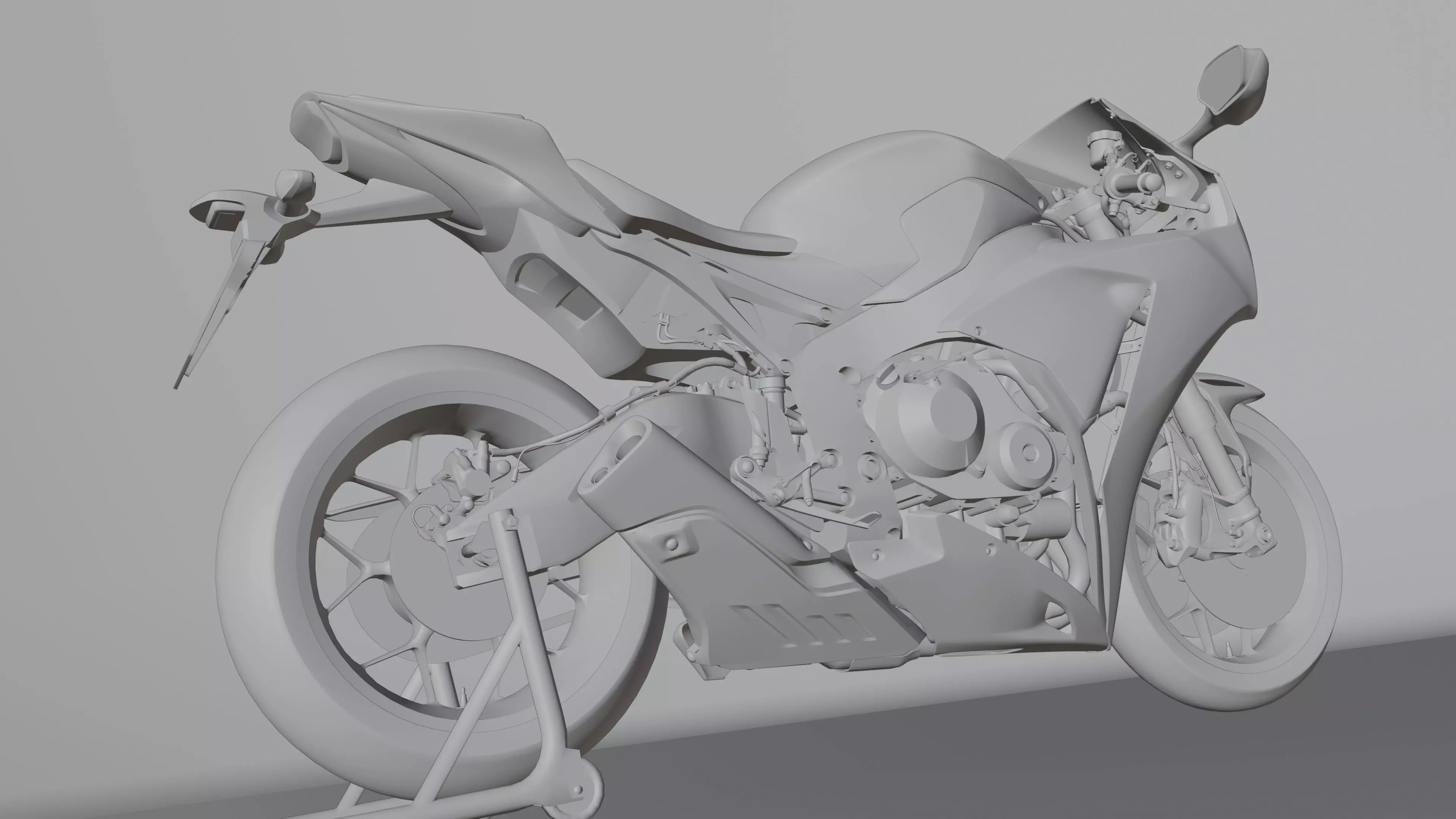 Honda CBR 1000RR Fireblade SP 2015 Low-poly 3D model_27