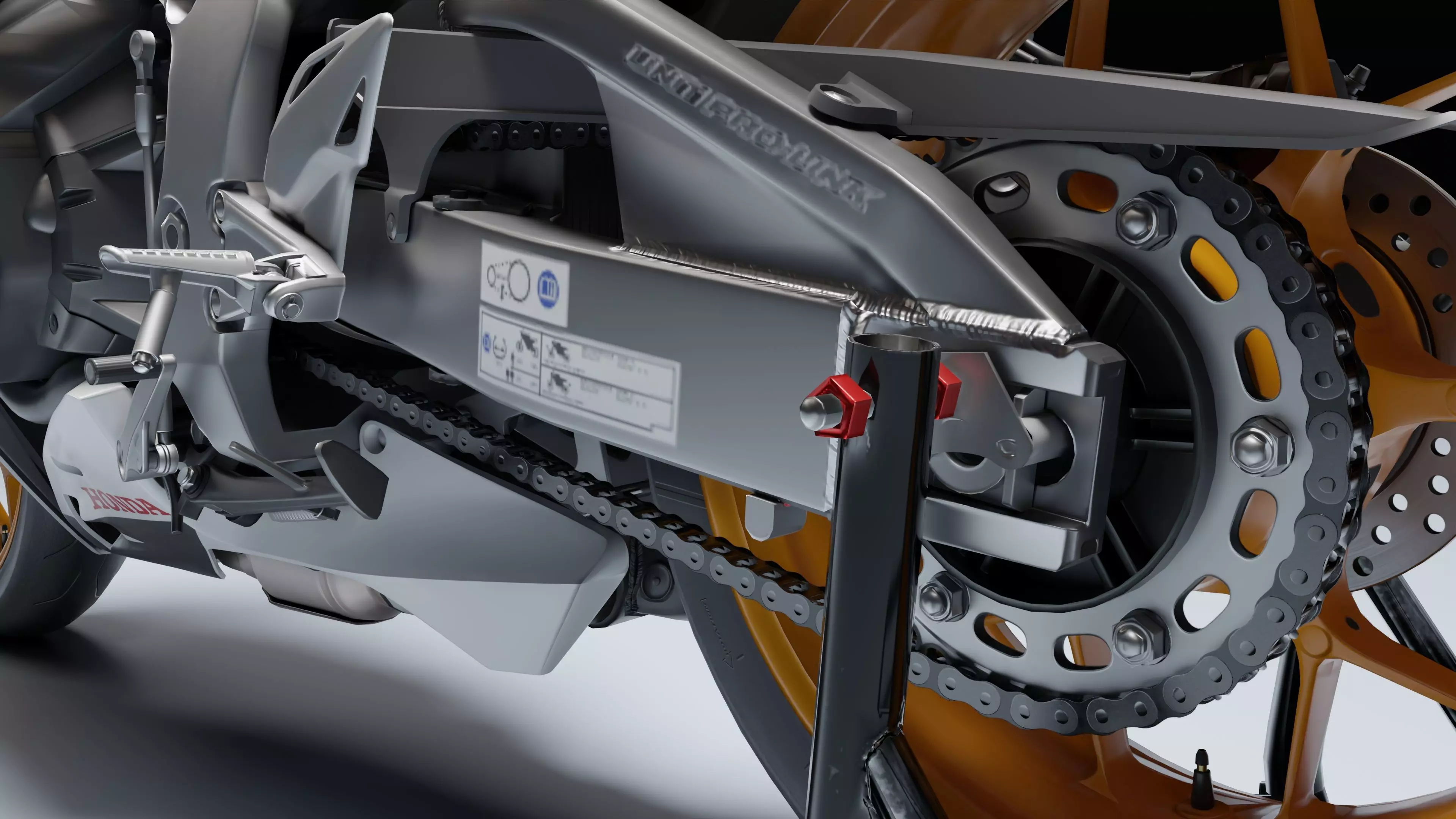 Honda CBR 1000RR Fireblade SP 2015 Low-poly 3D model_20