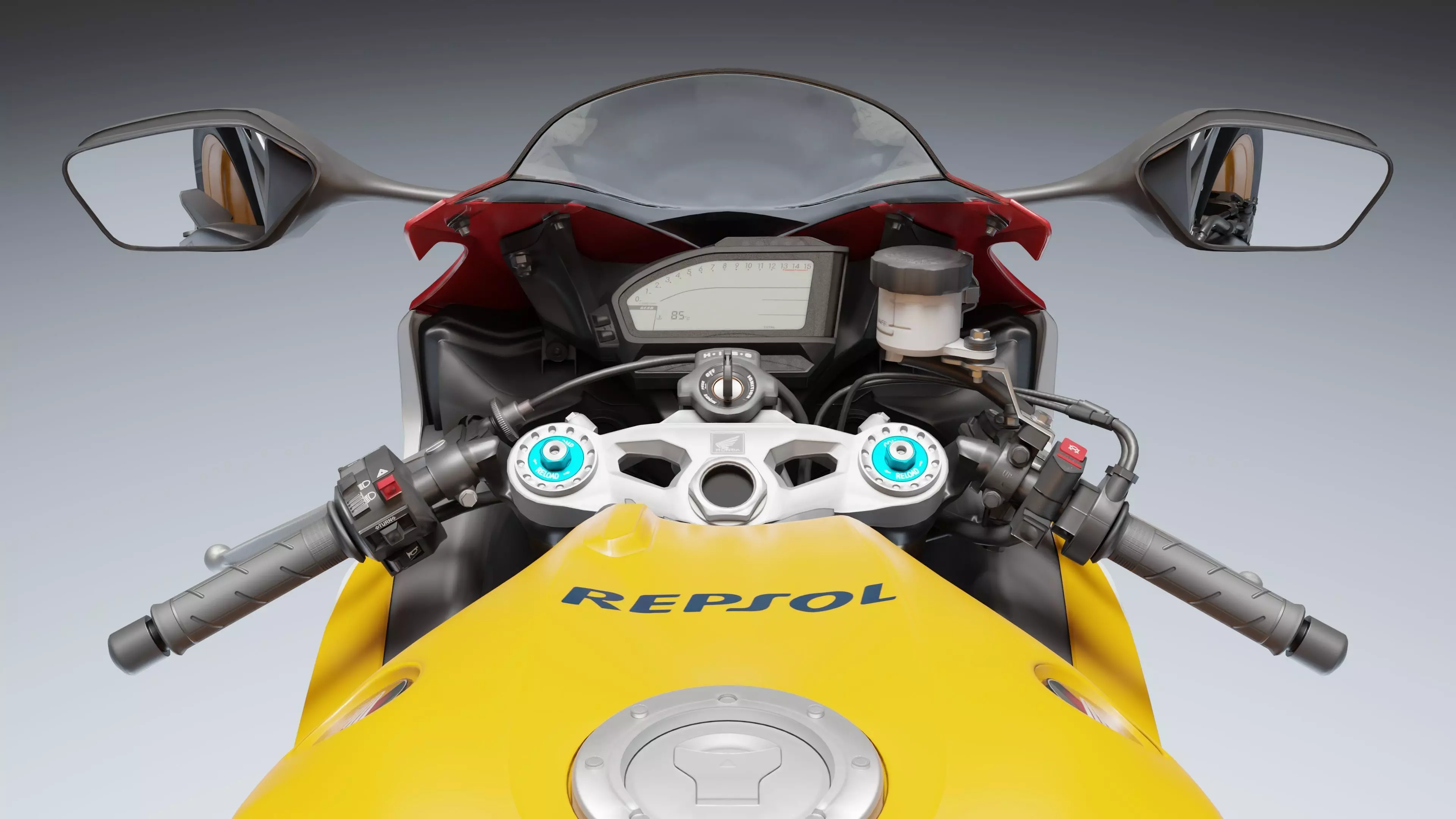 Honda CBR 1000RR Fireblade SP 2015 Low-poly 3D model_15