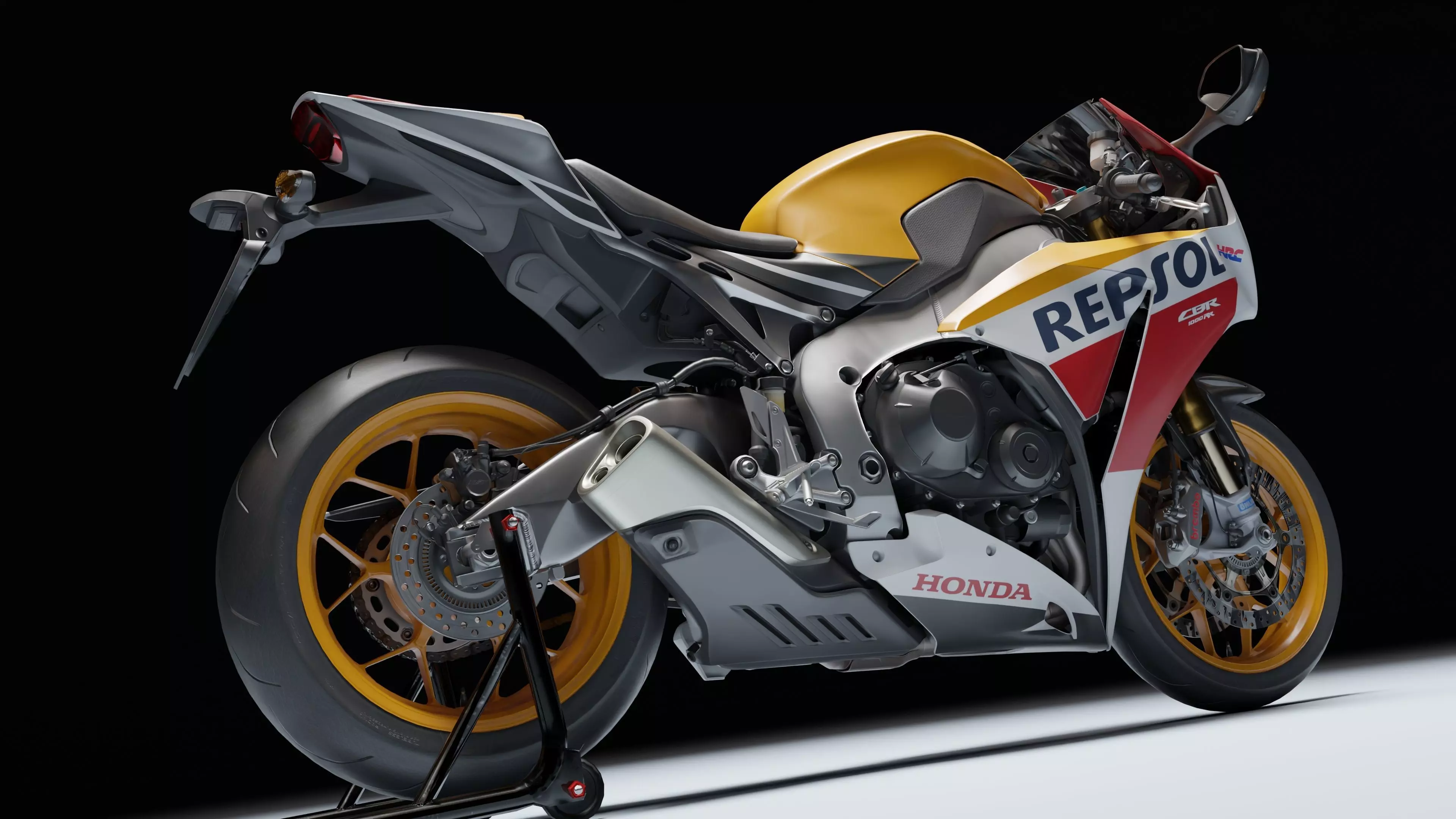 Honda CBR 1000RR Fireblade SP 2015 Low-poly 3D model_26