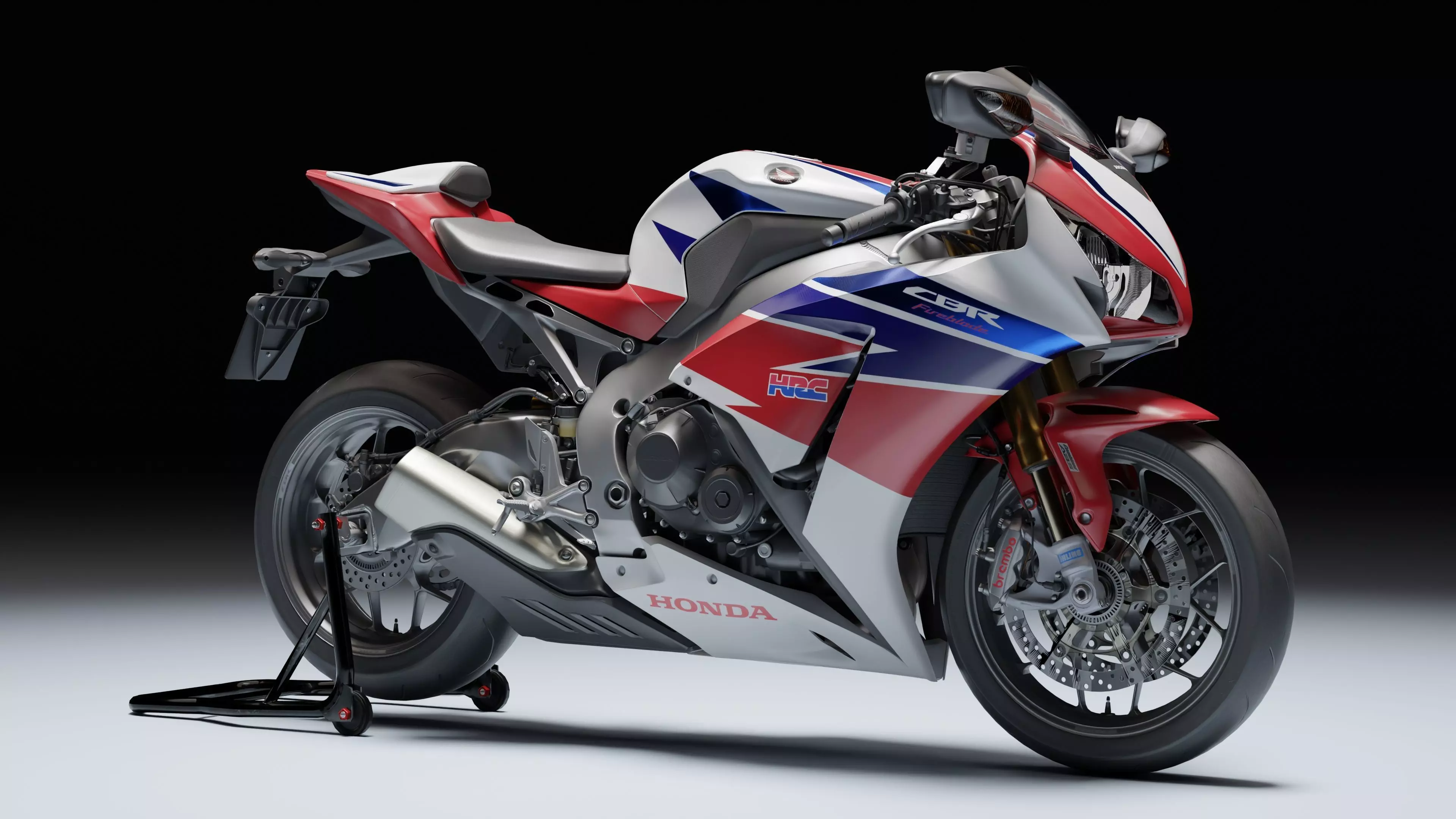 Honda CBR 1000RR Fireblade SP 2015 Low-poly 3D model_3
