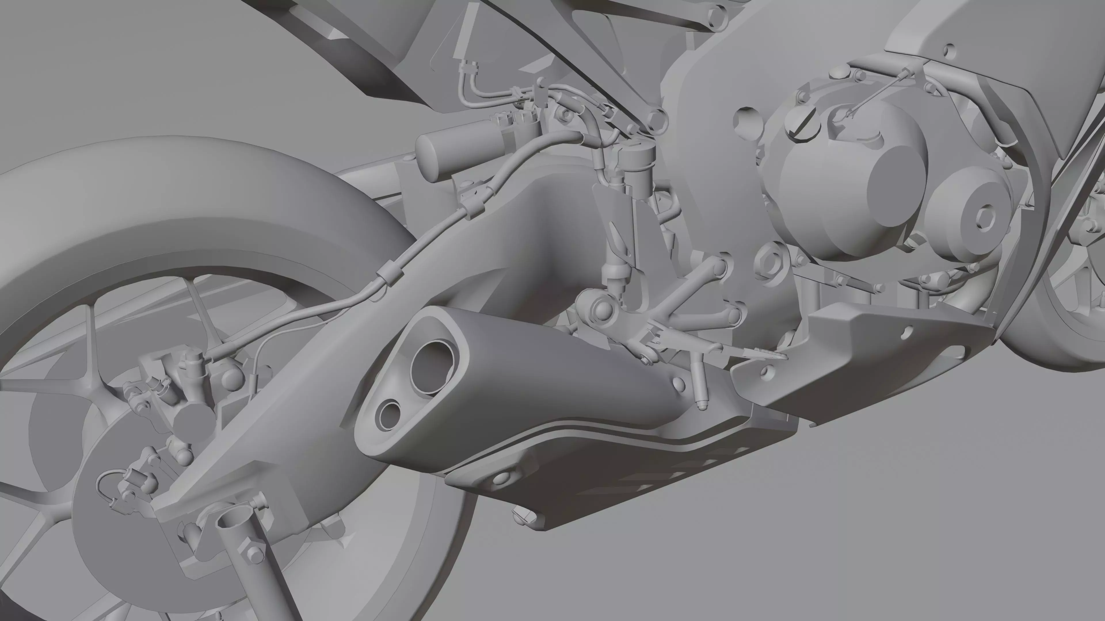 Honda CBR 1000RR Fireblade SP 2015 Low-poly 3D model_25