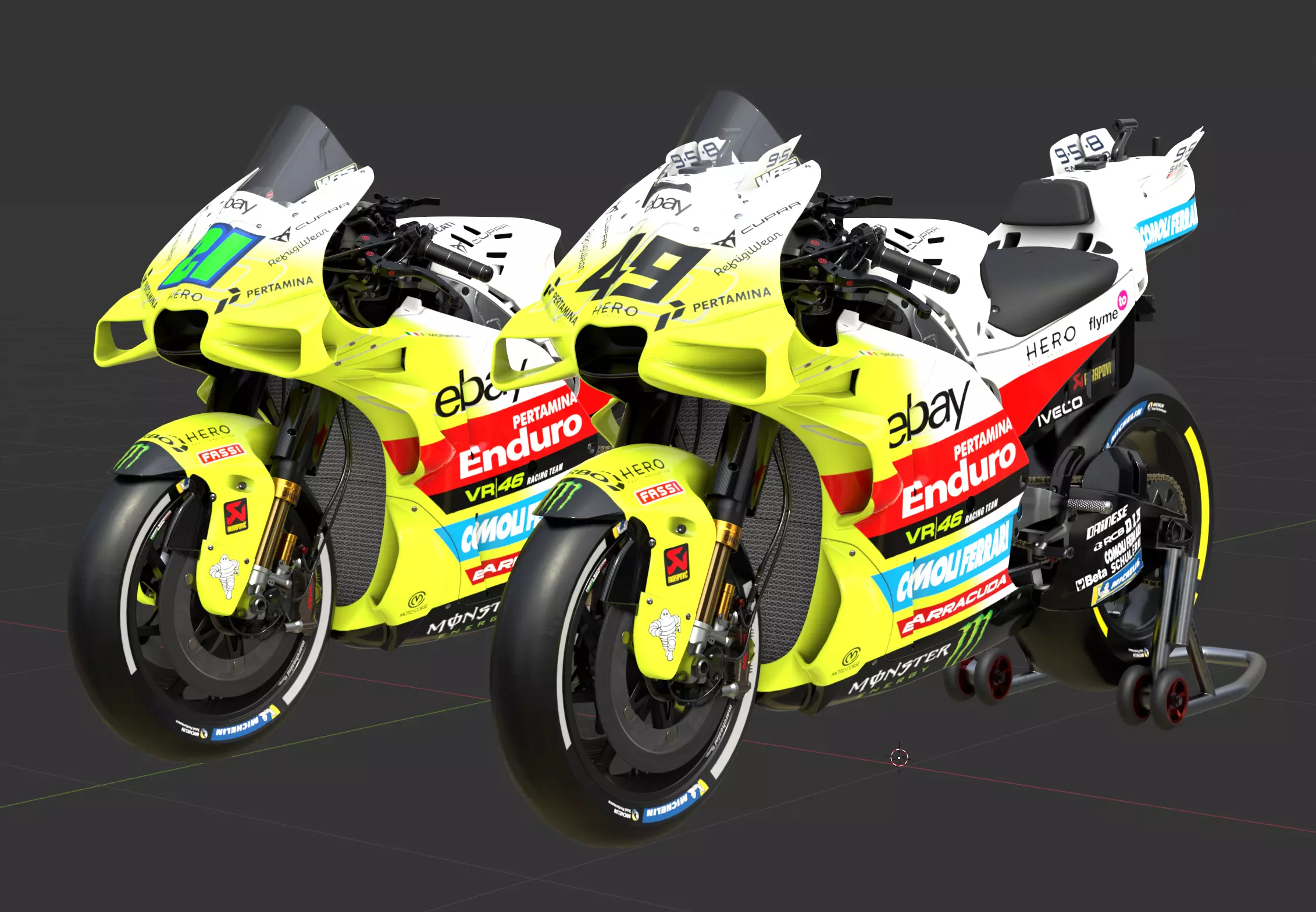 MotoGP Ducati Desmosedici GP - 2025 Pertamina Enduro Livery 3D model_35