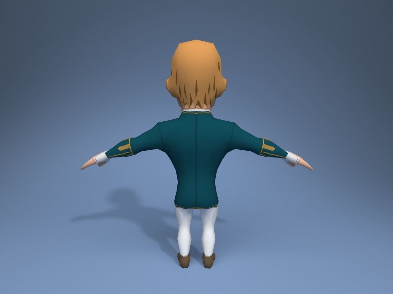 Medieval character lord 2 Low-poly 3D model_5