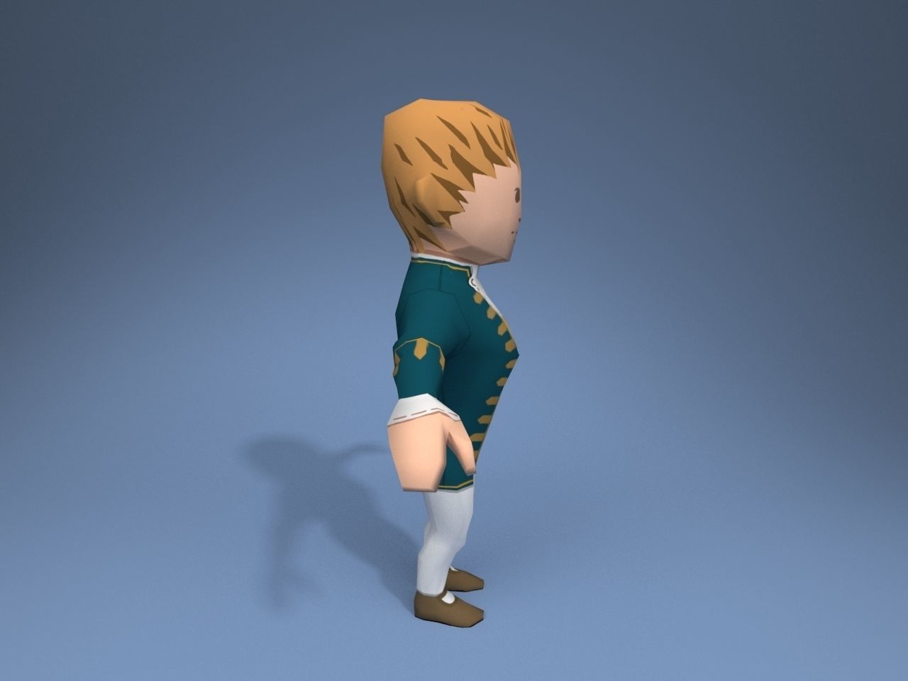 Medieval character lord 2 Low-poly 3D model_7