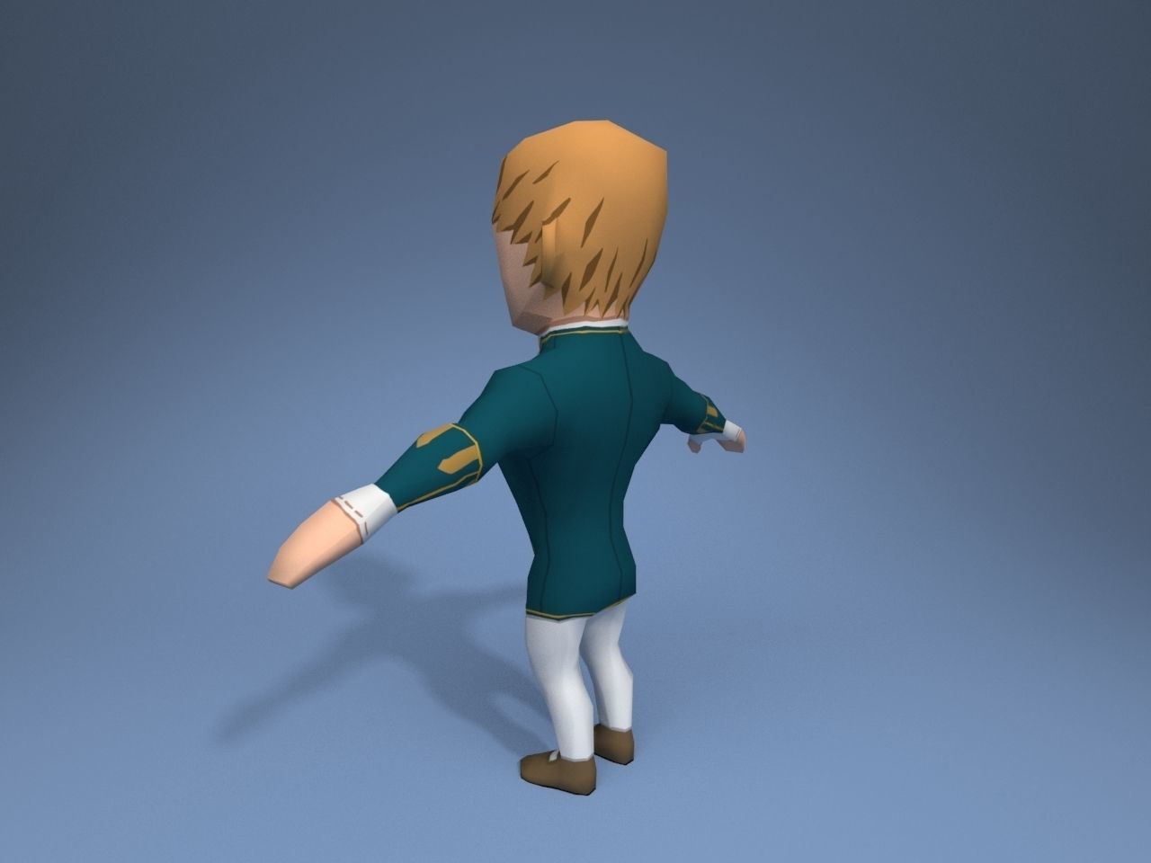 Medieval character lord 2 Low-poly 3D model_4