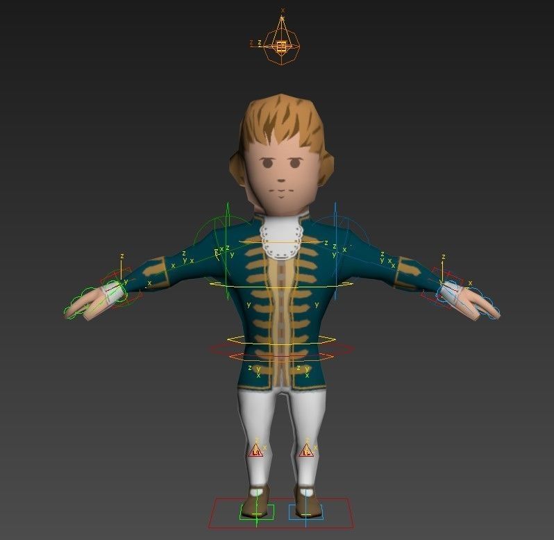Medieval character lord 2 Low-poly 3D model_15