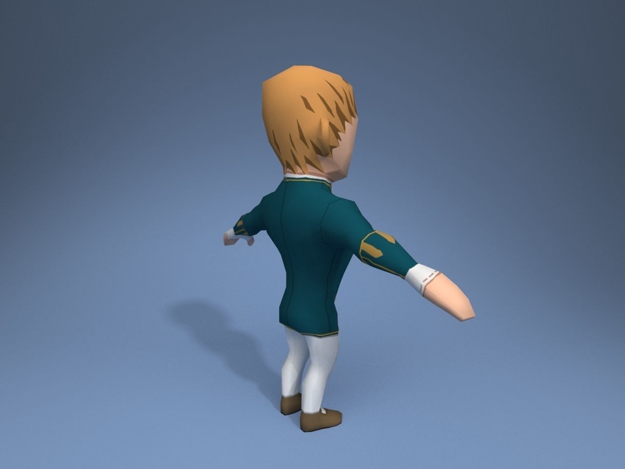 Medieval character lord 2 Low-poly 3D model_6