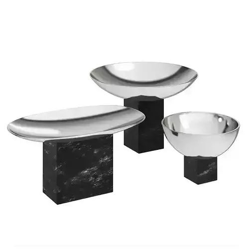 Sapoto Metal Serving Bowl by Gejst