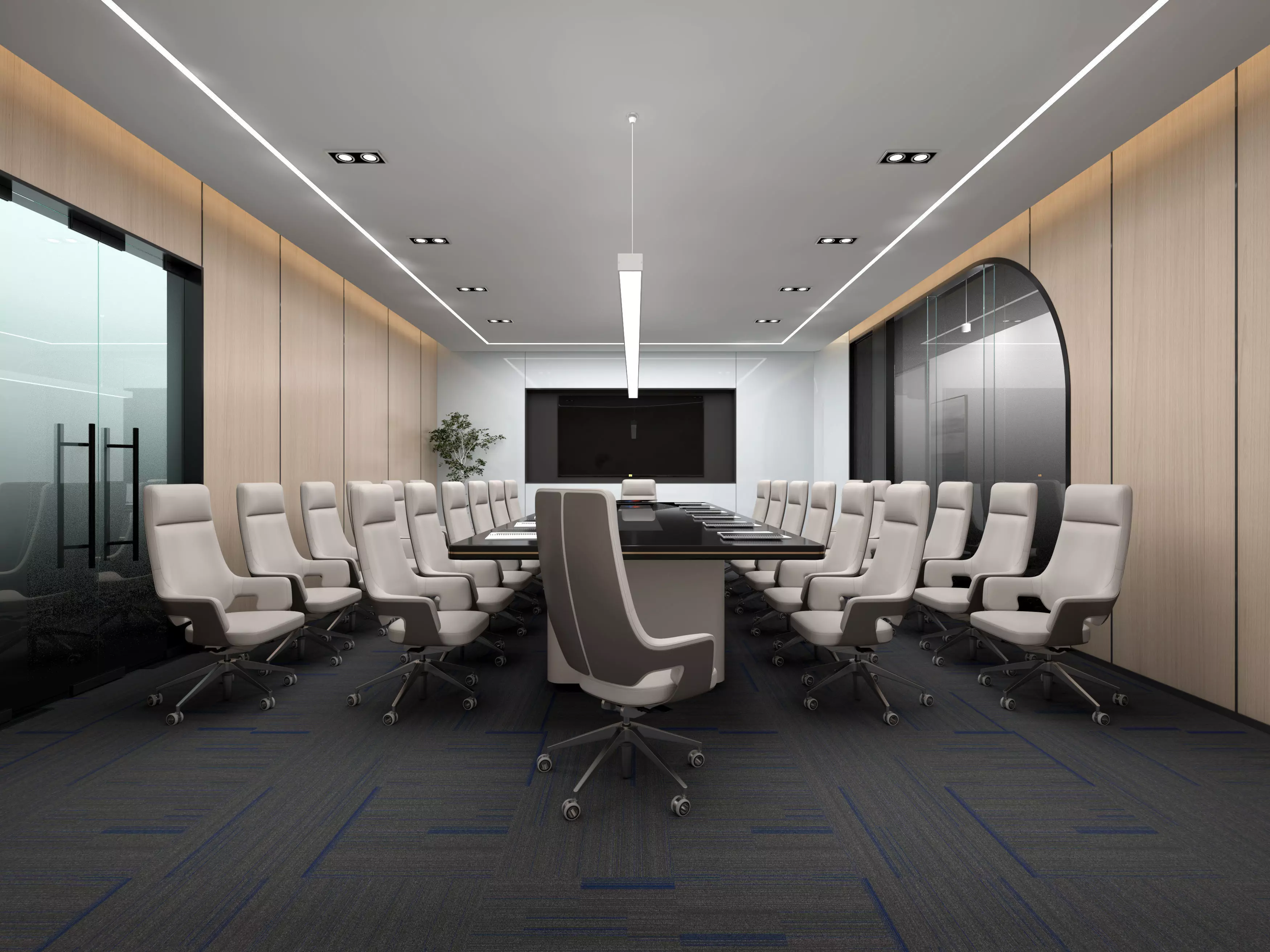 Modern Conference Room 3D model