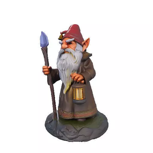 2299 Fairy Tale Gnome Color Full Body Figurine 3D print model_33