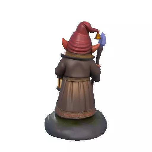 2299 Fairy Tale Gnome Color Full Body Figurine 3D print model_21