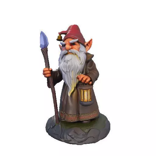 2299 Fairy Tale Gnome Color Full Body Figurine 3D print model_34