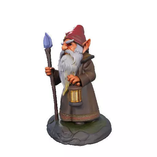 2299 Fairy Tale Gnome Color Full Body Figurine 3D print model_32