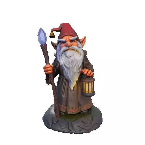 2299 Fairy Tale Gnome Color Full Body Figurine 3D print model_6