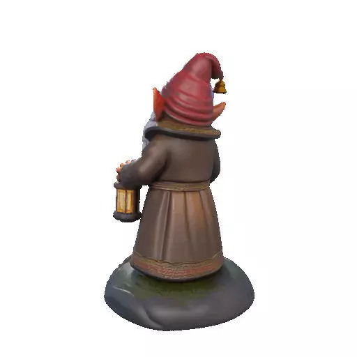 2299 Fairy Tale Gnome Color Full Body Figurine 3D print model_24