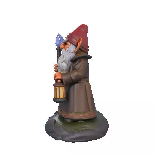 2299 Fairy Tale Gnome Color Full Body Figurine 3D print model_29