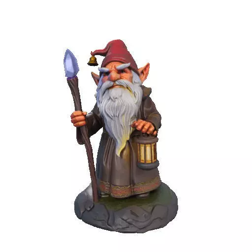 2299 Fairy Tale Gnome Color Full Body Figurine 3D print model_35