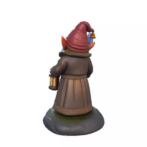 2299 Fairy Tale Gnome Color Full Body Figurine 3D print model_23