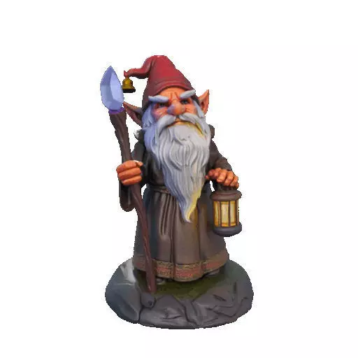 2299 Fairy Tale Gnome Color Full Body Figurine 3D print model_7