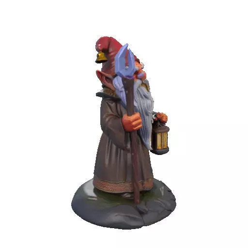 2299 Fairy Tale Gnome Color Full Body Figurine 3D print model_11