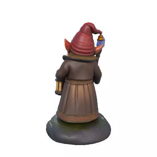 2299 Fairy Tale Gnome Color Full Body Figurine 3D print model_22
