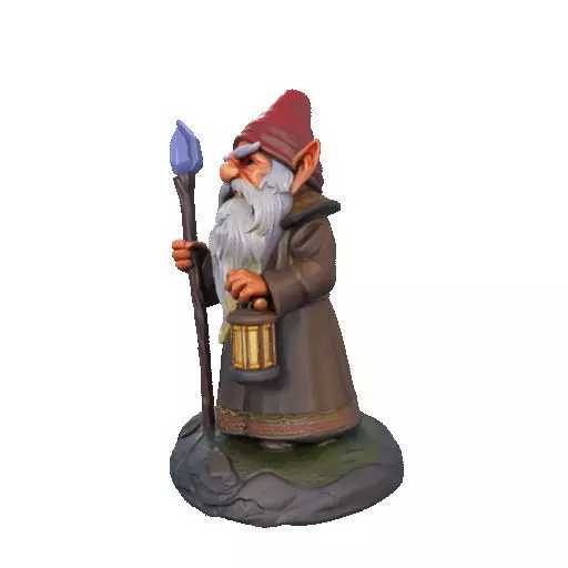 2299 Fairy Tale Gnome Color Full Body Figurine 3D print model_31