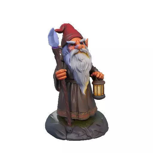 2299 Fairy Tale Gnome Color Full Body Figurine 3D print model_8