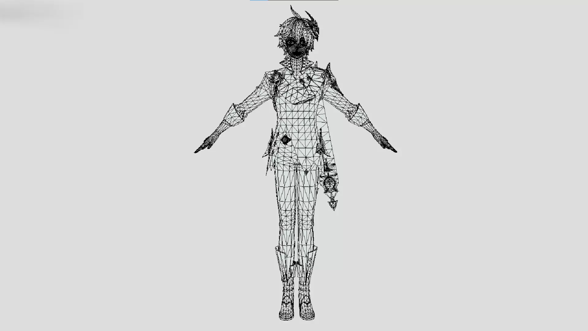 Tartaglia Or Childe - Genshin Impact - Cute Anime Character Low-poly 3D model_2