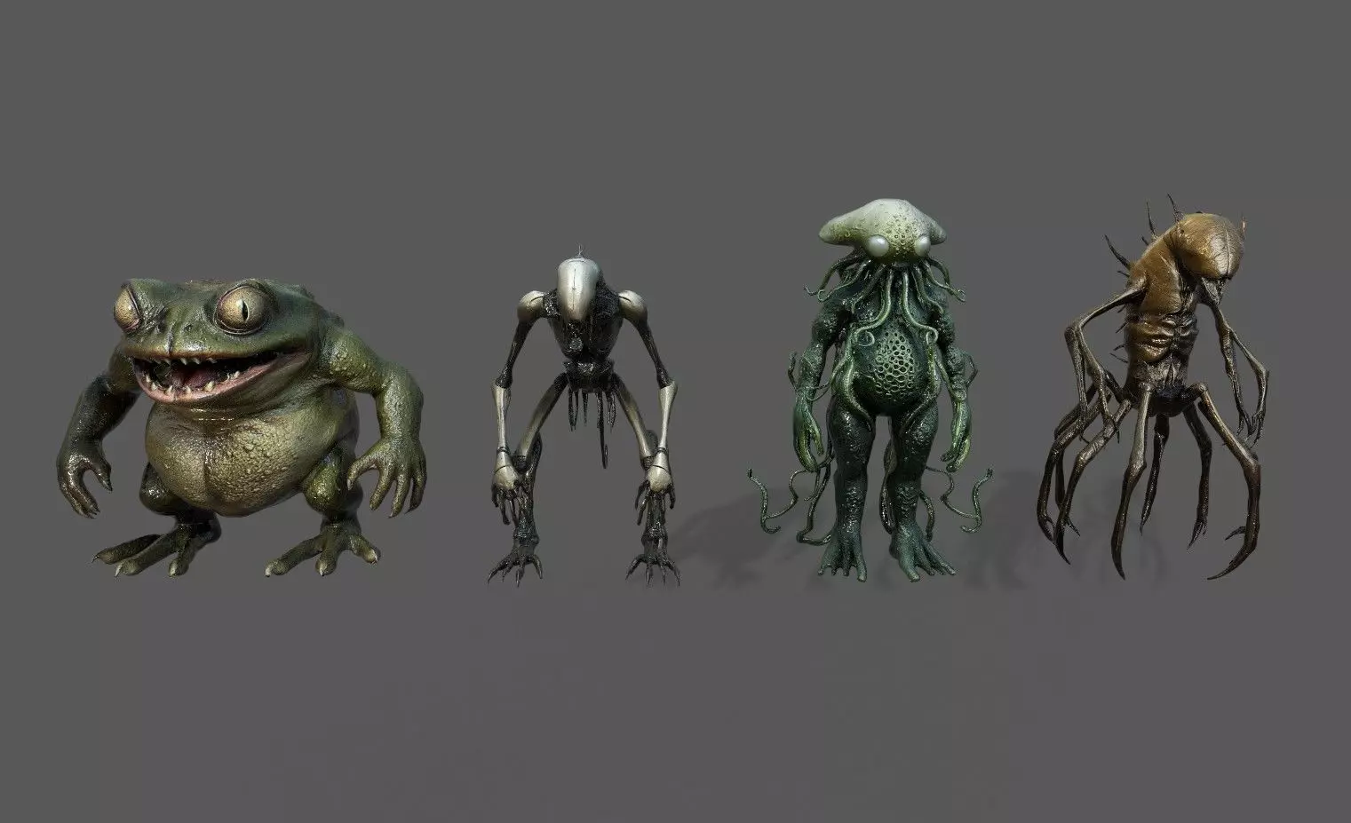 Monsters Pack 4 Low-poly 3D model_0