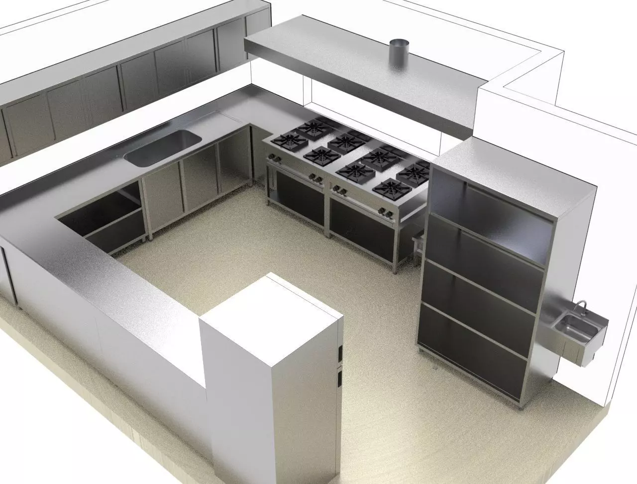 kitchen 20 3D model_0