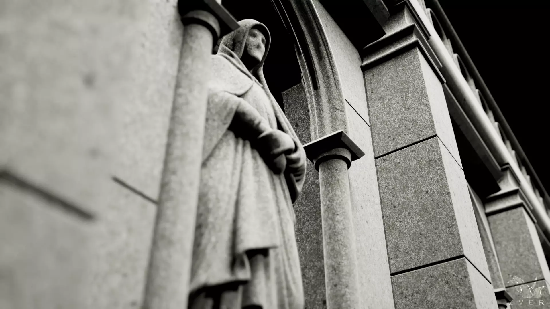 Gothic Interior Kit Mid-Poly Free 3D model_1