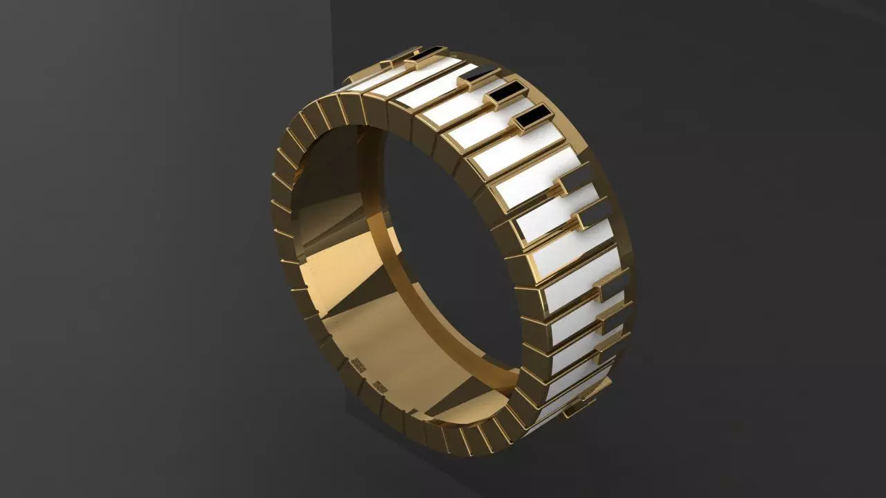 Ring Piano 3D print model_1