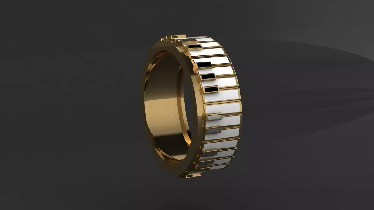 Ring Piano 3D print model_4
