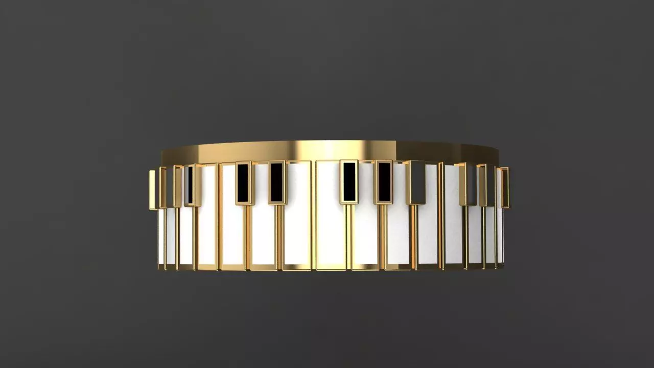 Ring Piano 3D print model_3